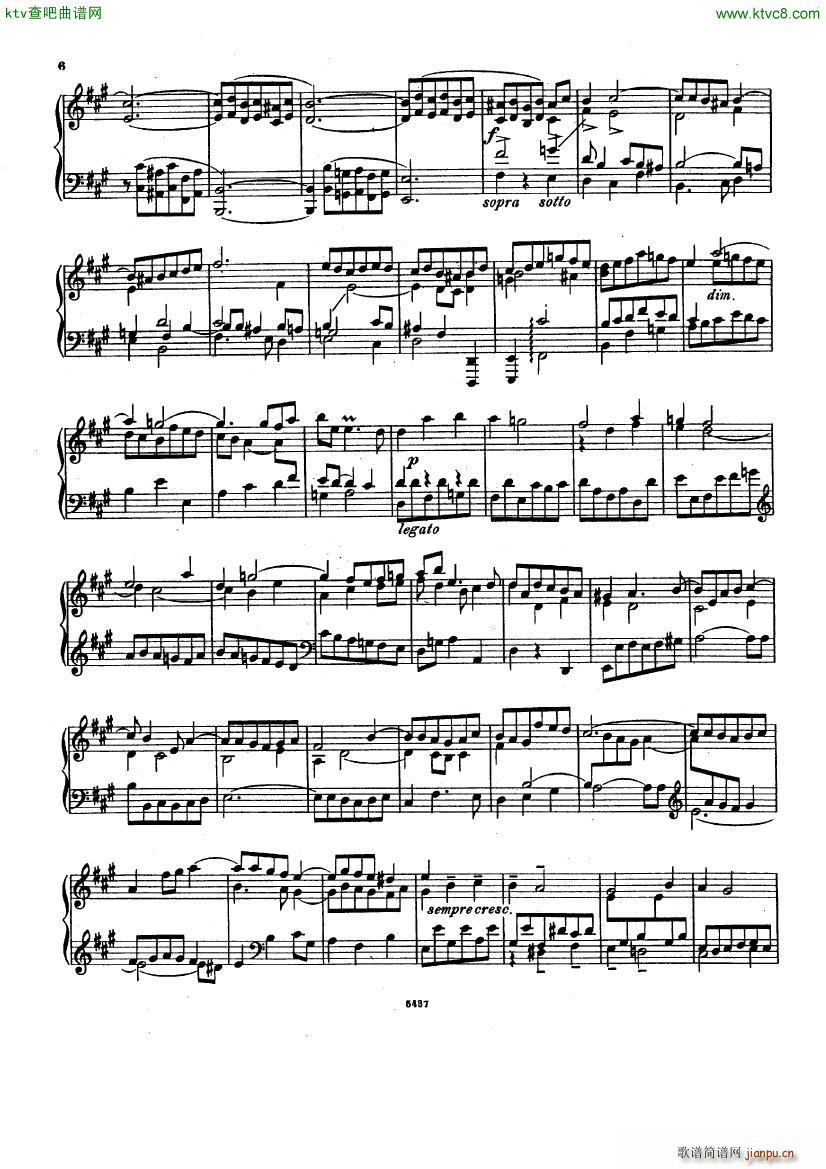Bach D Albert Prelude and fugue in a major(V)6