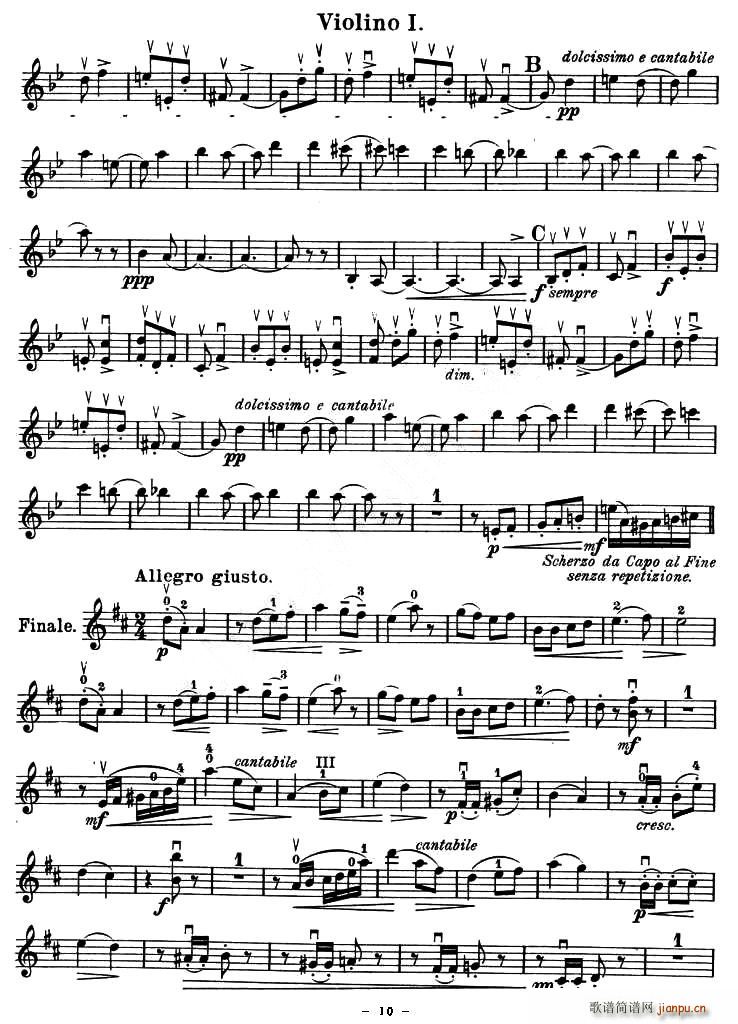 QUARTET No.1 IN D MAJOR Op.11(СV)11