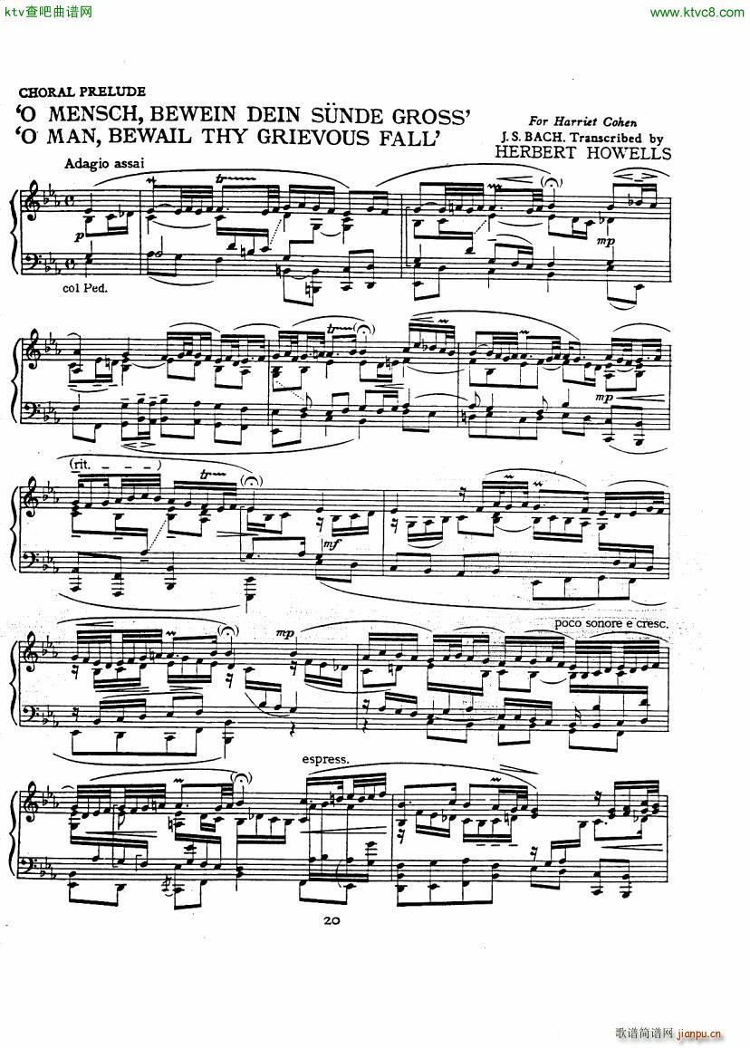 Bach JS A transcription book for Harriet Cohen(V)23