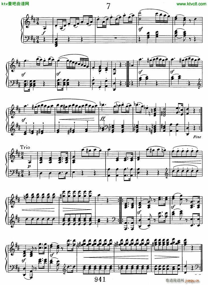 Beethoven WoO 7 12 Minuets(V)7