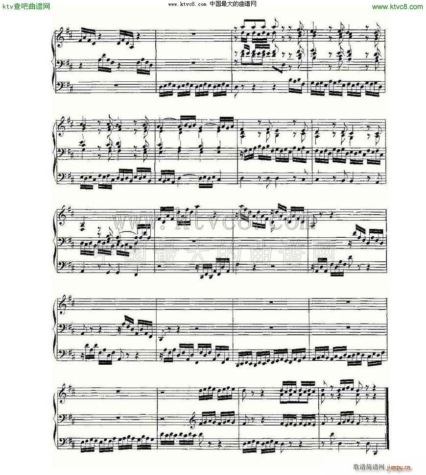 Prelude and Fugue in D Major BWV 532 LV(ʮּ)12