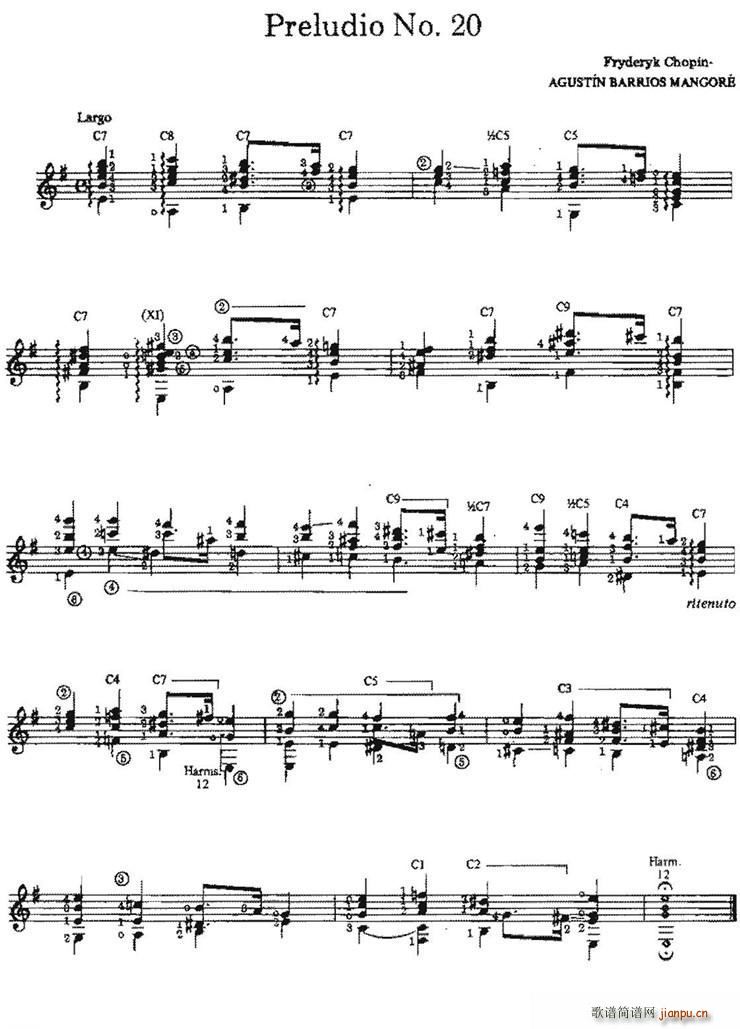 Preludio No 20 ŵ伪(V)1