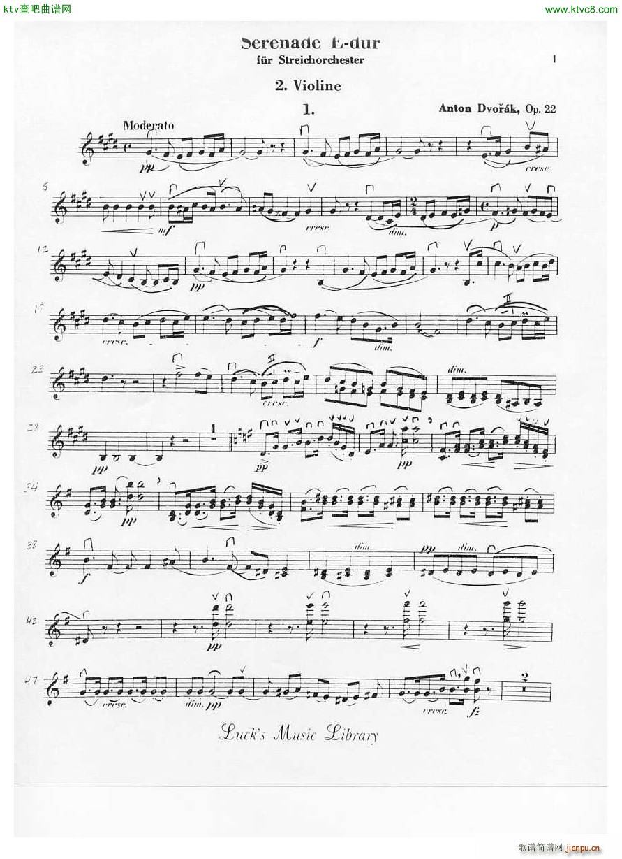 Dvorak Serenade in e Dur O 22 1st Mov(V)3