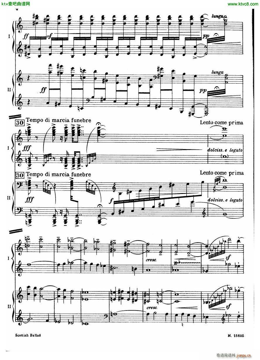 Britten Scottish Ballad op 26 arr for 2 pianos(V)5