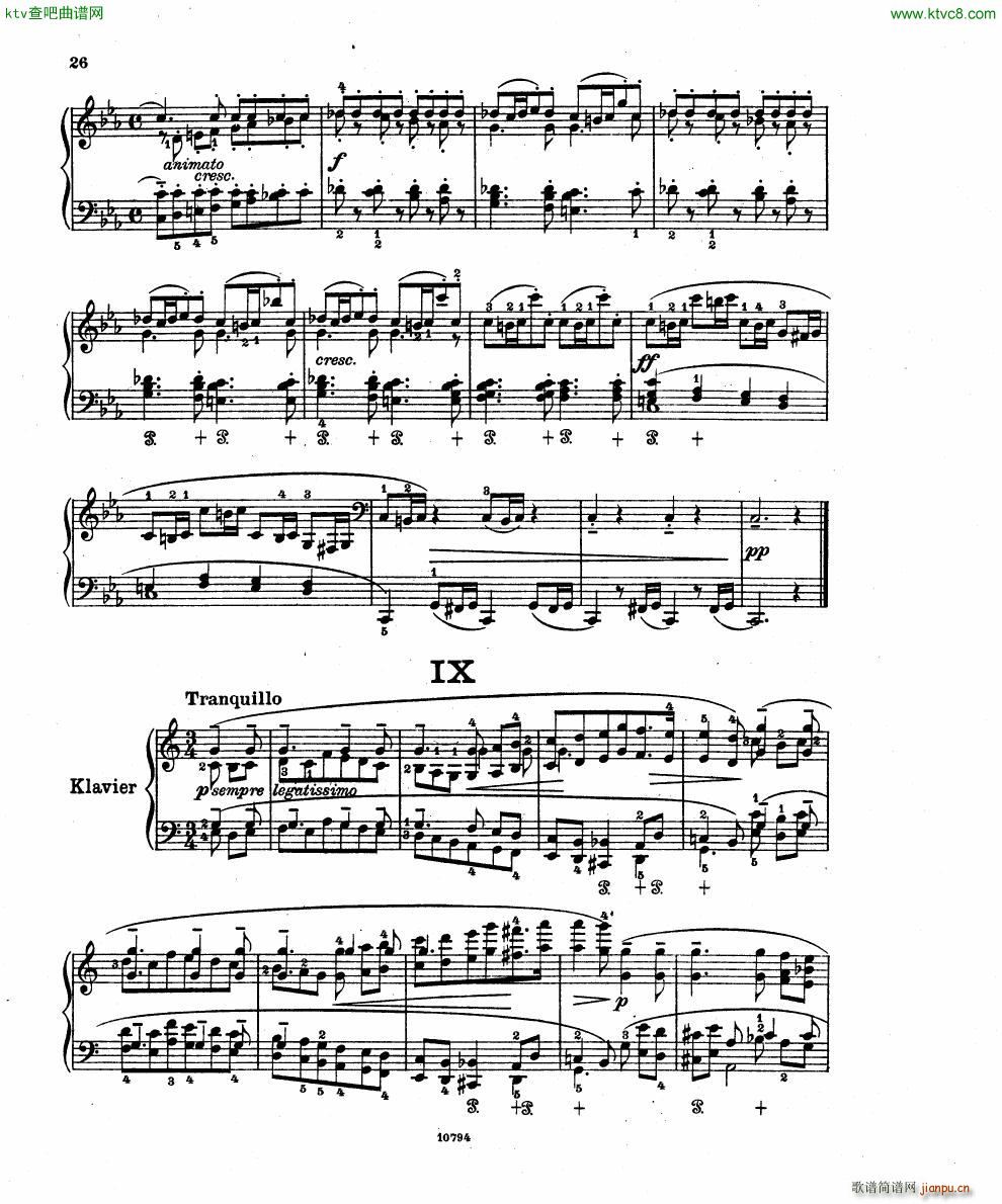 Fuchs Robert Improvisation pour clavier op 11(V)24