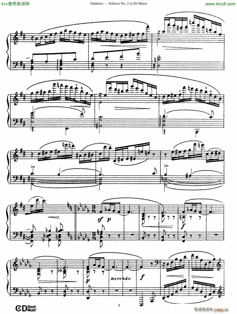 Balakirev Scherzo No 2 Bb Minor(V)9