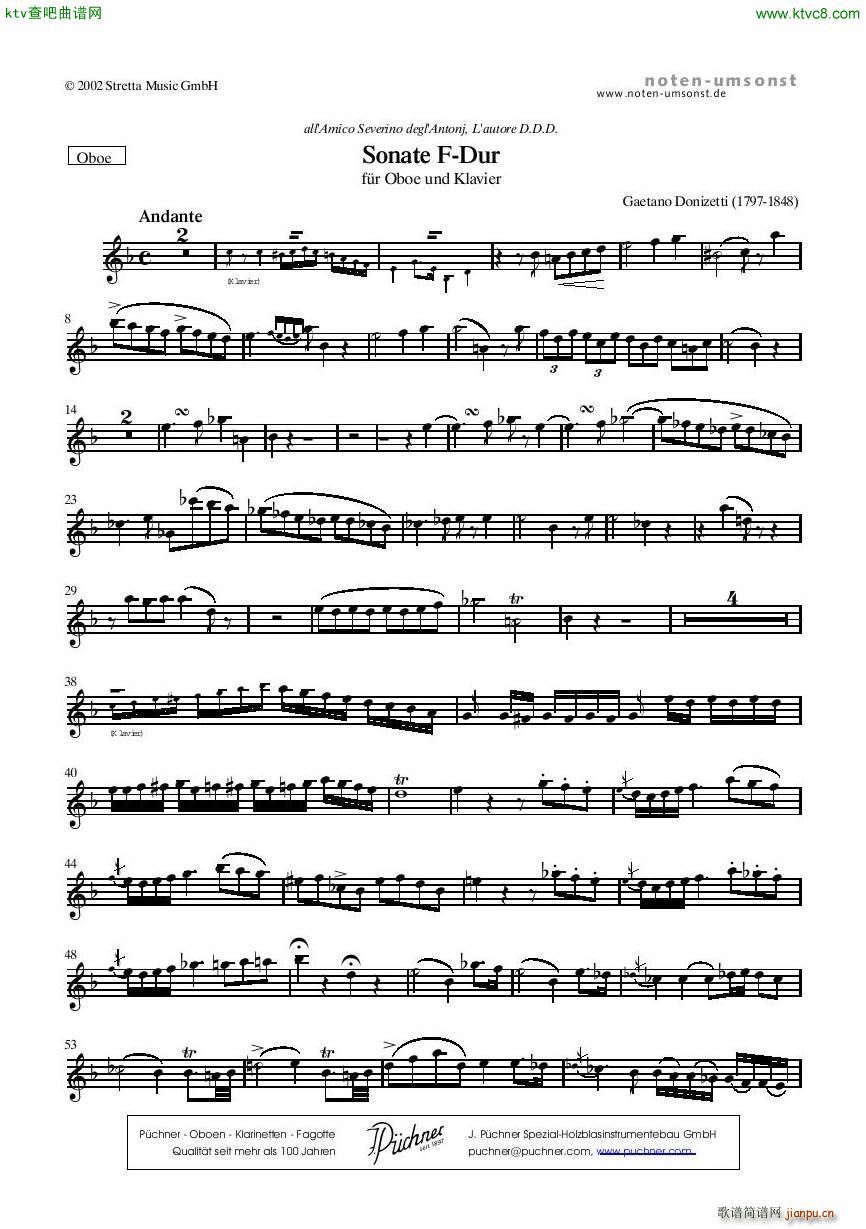 Donizetti Sonate Fdur Flute Piano(V)21