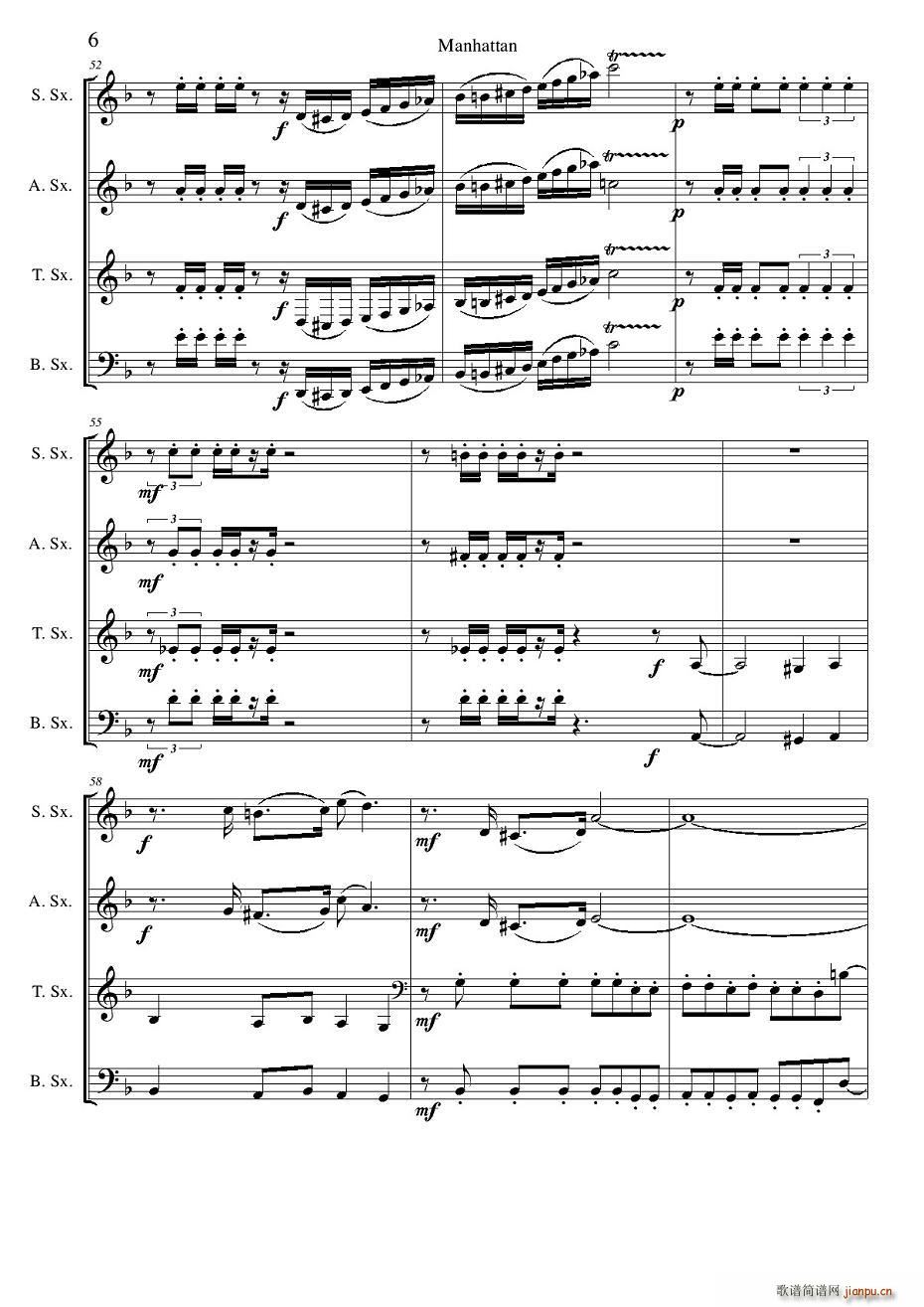 Manhattan score(V)6