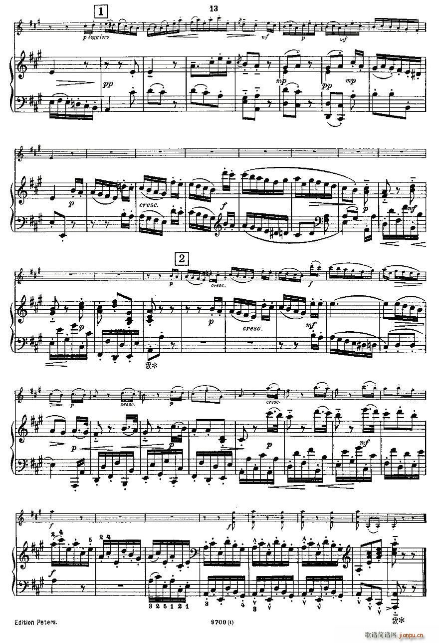 Mozart Violin Sonata No 1 KV 305 һСQ(СV)13
