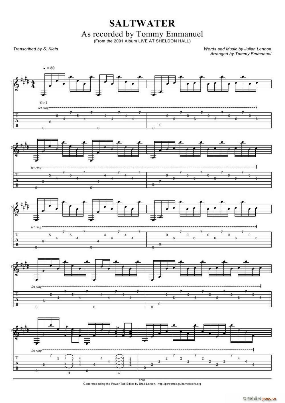 tommy emmanuel saltwater 1 ָ(V)1