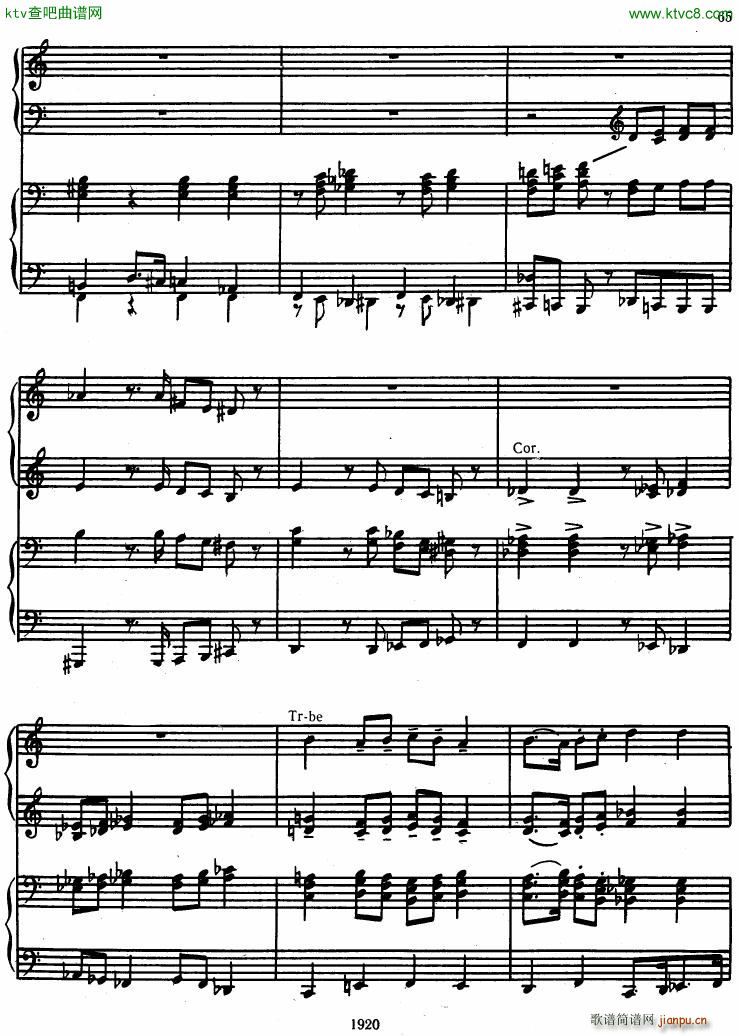 Honegger Symphony No 3 Liturgicheskaya 2 pianos (V)3