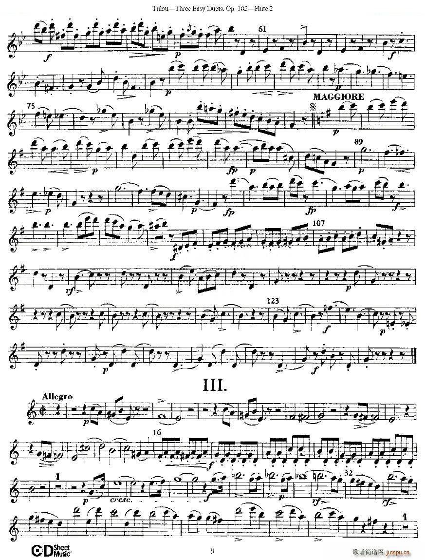 Three Easy Duets Op 102 ֮ڶL ׺Ʒ102̖(ho) ~(ѺV)9