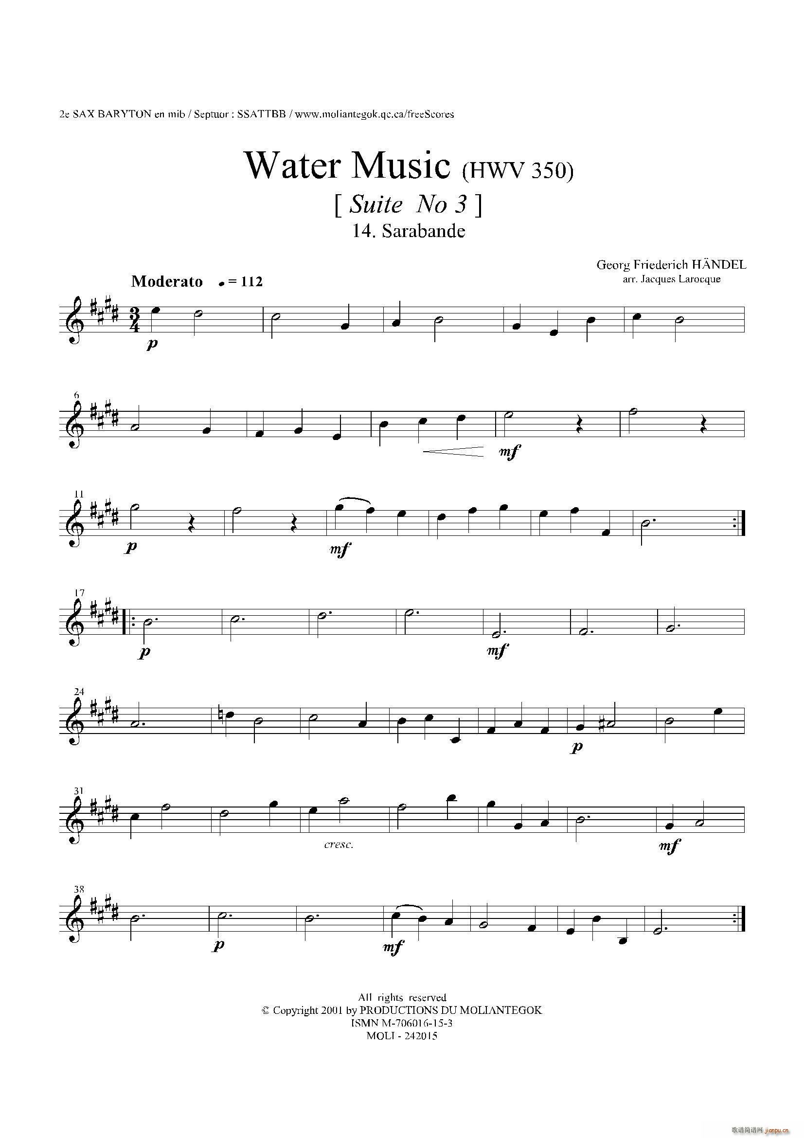 Water Music HWV 350 No 3 ڶϵ_˹(ʮּ)1