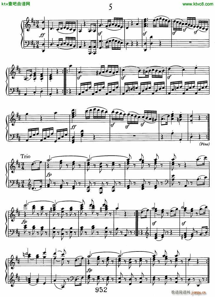 Beethoven WoO 10 6 Minuets(V)5