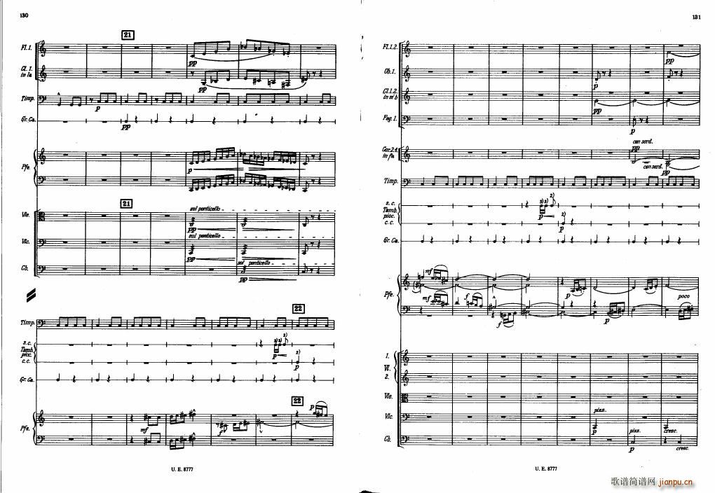 Bartok SZ 83 Piano Concerto No1 Full Score (V)25
