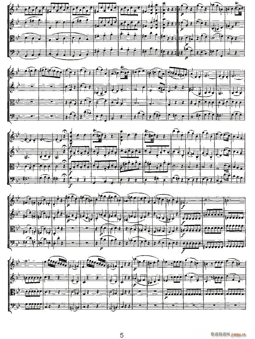 Quartet No 6 in Bb Major K 159 B{(dio)Ҙ(V)5
