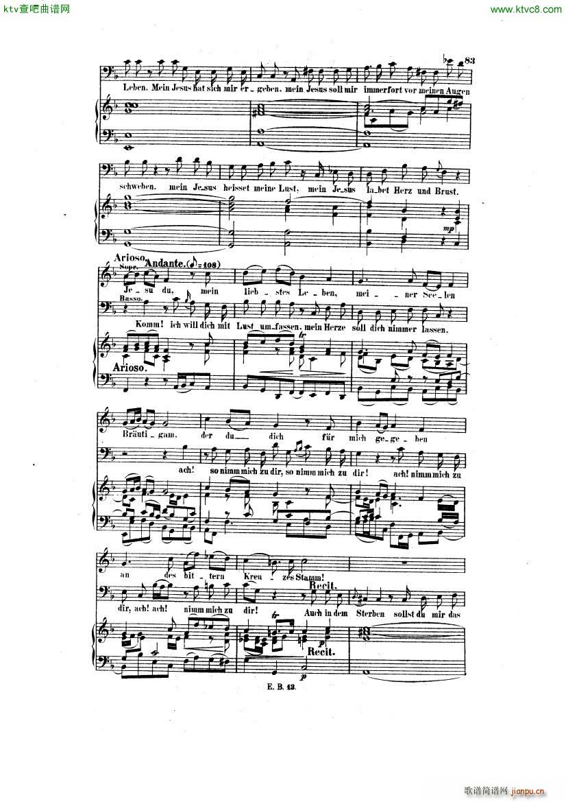 Bach JS BWV 248 Christmas Oratorio No 38 42(V)1