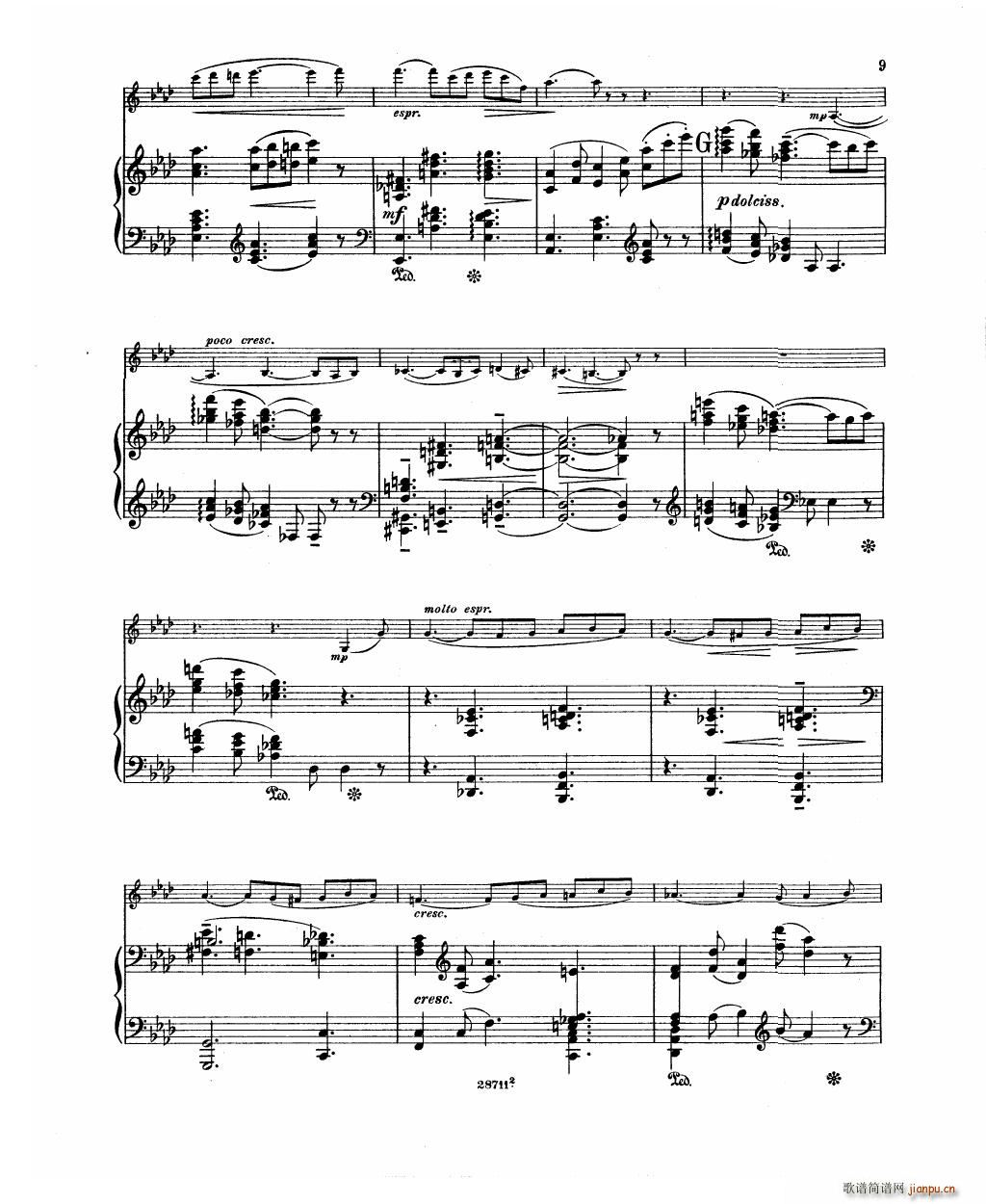 Bowen Barcarolle for violin and piano(V)11