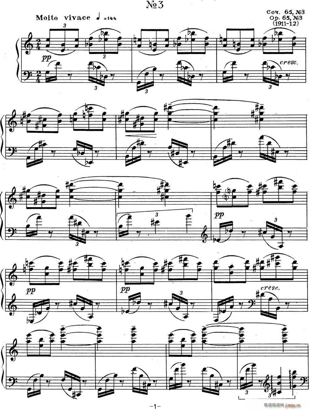 ˹e پ(x) Op 65 No 3(V)1