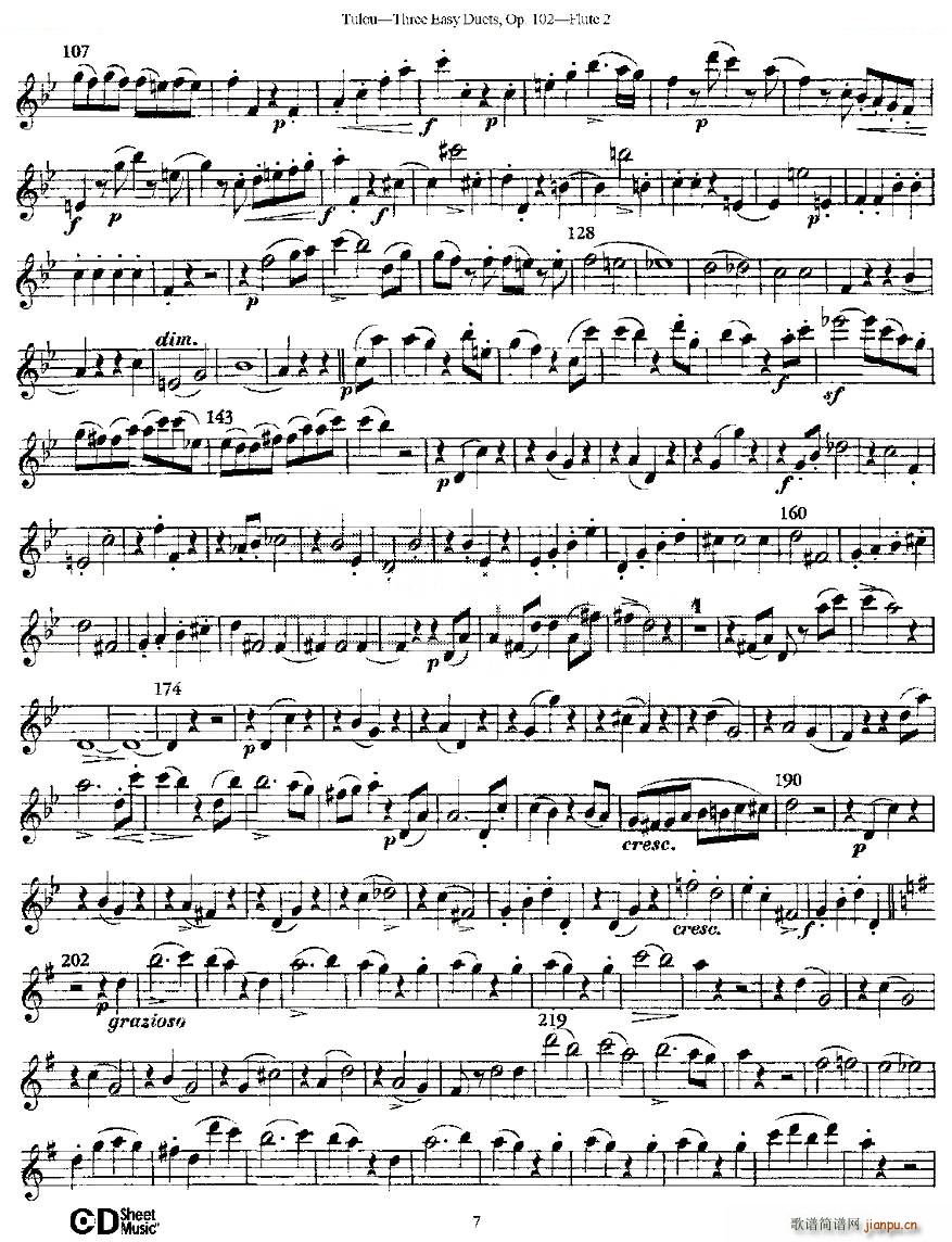Three Easy Duets Op 102 ֮ڶL ׺Ʒ102̖(ho) ~(ѺV)7