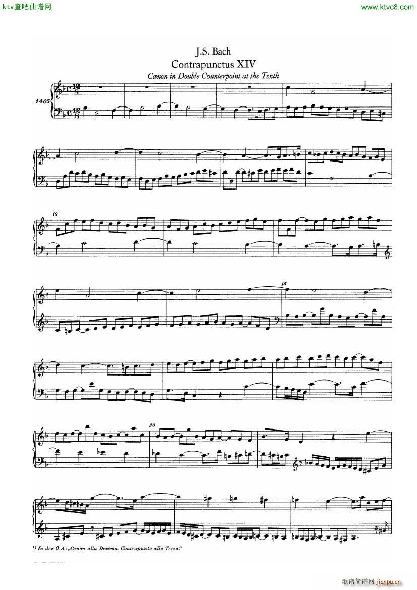 Bach JS BWV 1080 Kunst der Fuge part 2(V)16