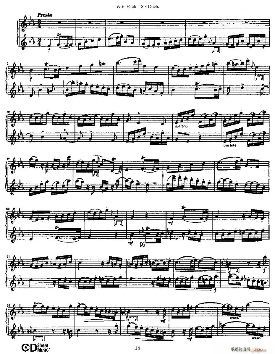 Six Duets ֮ ׶ྚ(x) ~(V)5