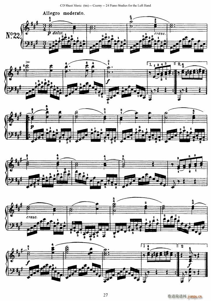 Left Hand Etudes(V)27