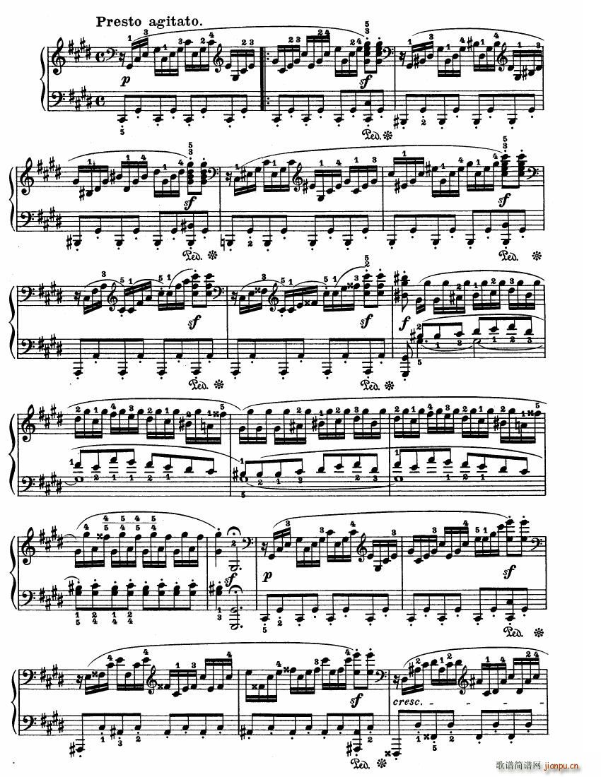 Beethoven op 27 no 2 Piano Sonata Moonlight(V)5