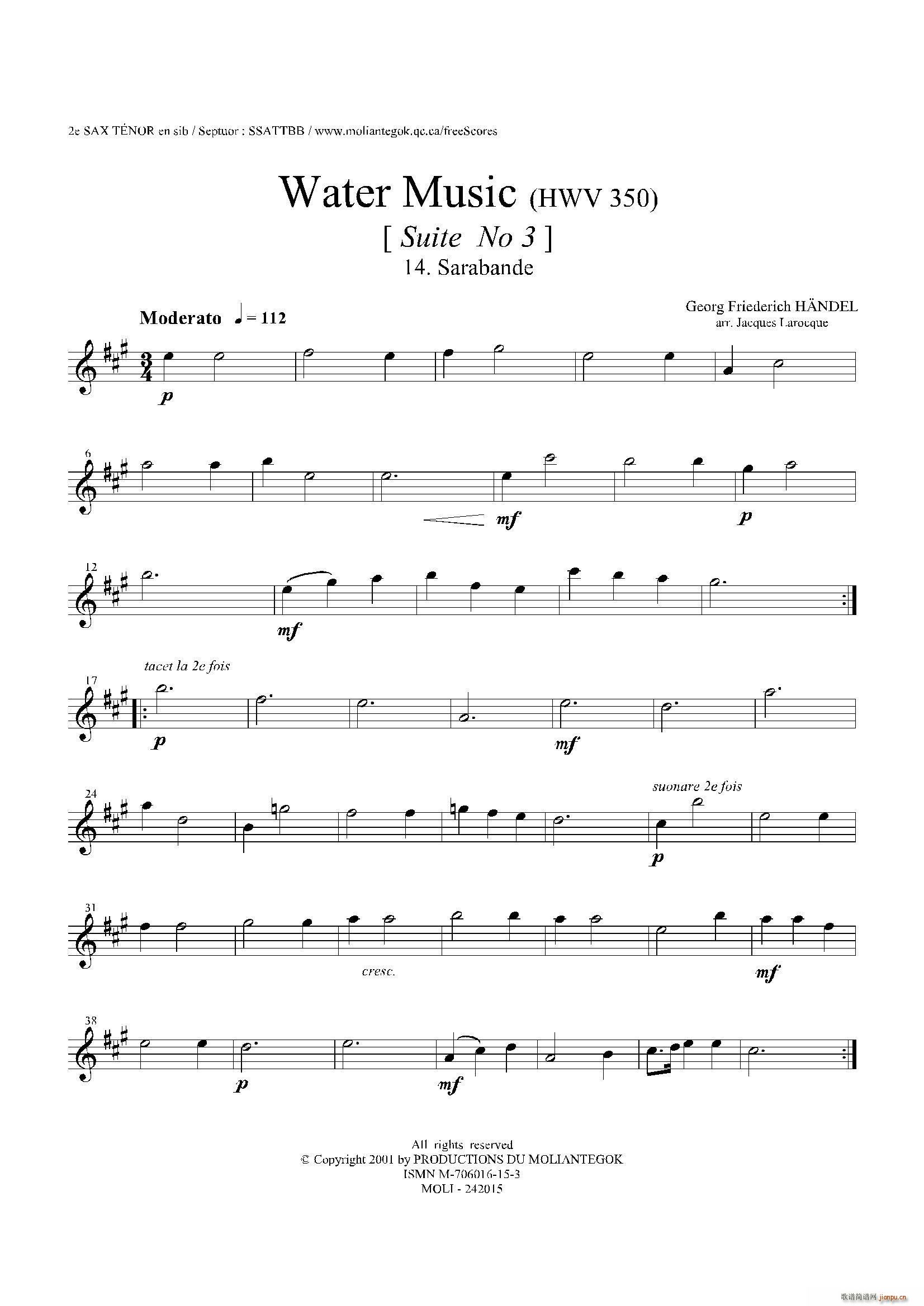 Water Music HWV 350 No 3 ڶ_˹(ʮּ)1