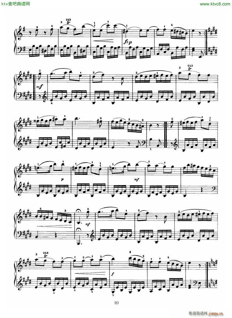 Haydn Piano Sonata No 34 In E(V)10