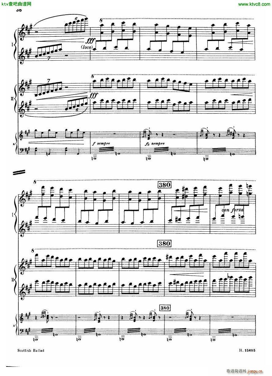 Britten Scottish Ballad op 26 arr for 2 pianos(V)37