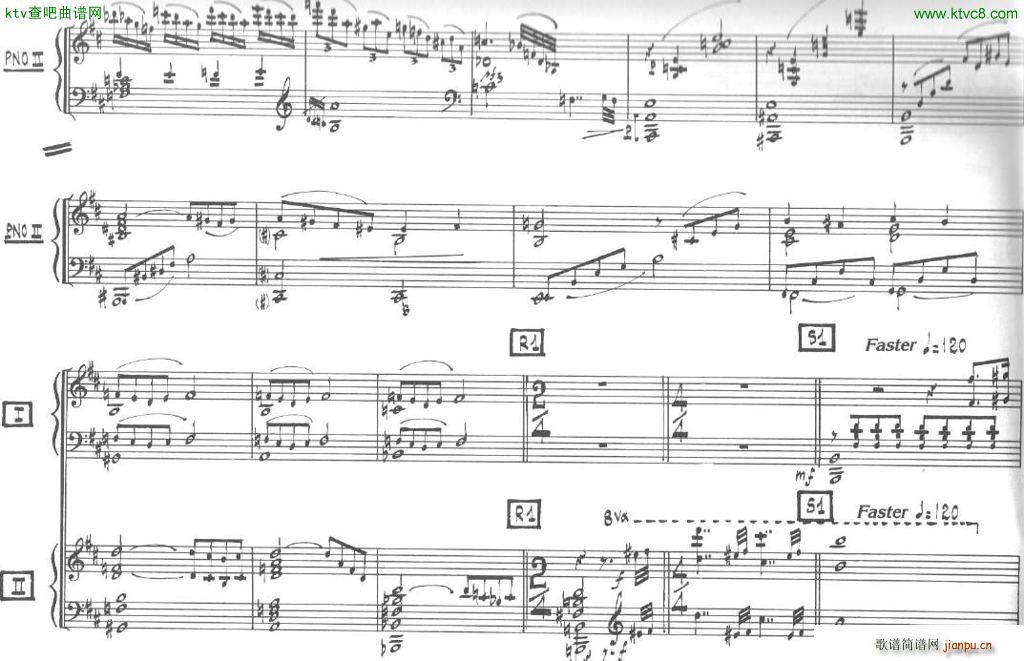 Bolling Sonata for Two Pianist no 2 Part2(V)7