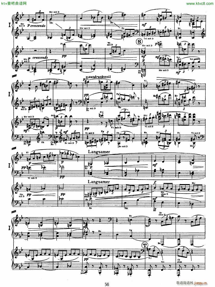 Bruckner Symphony No 4 4 hands arr (V)5