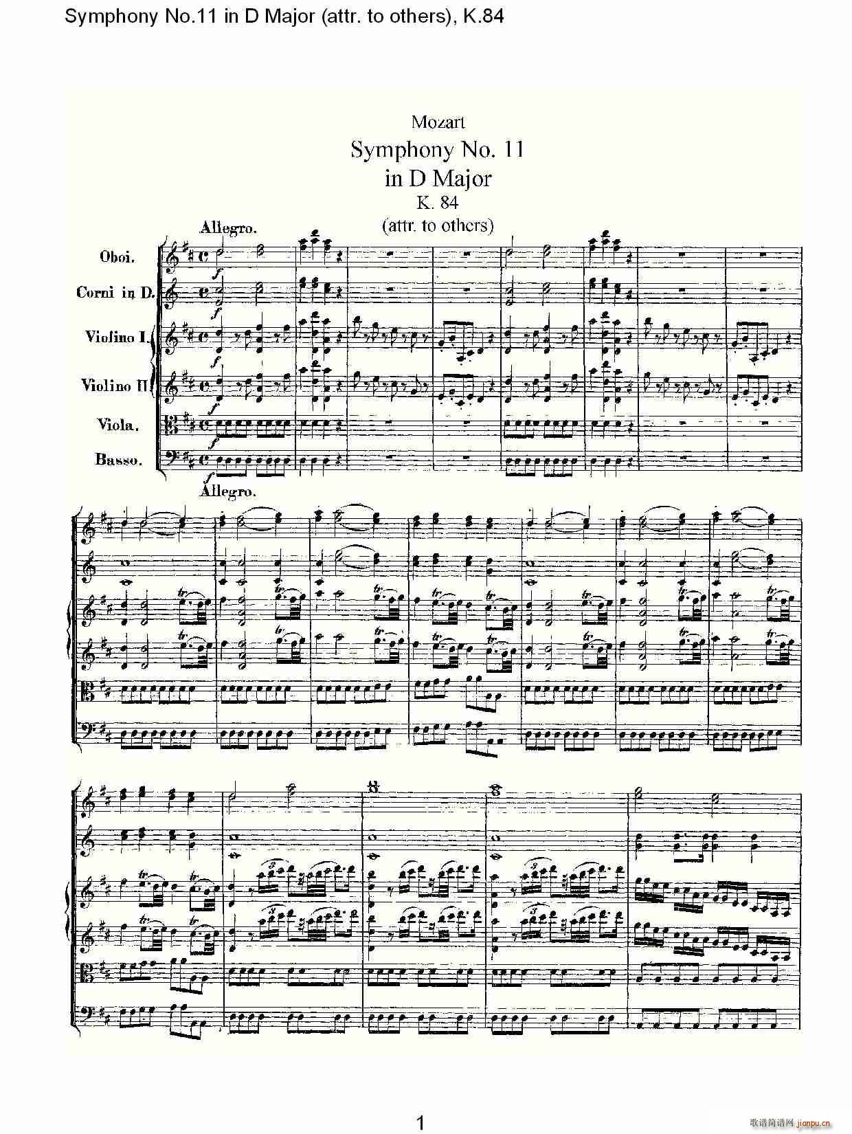 Symphony No.11 in D Major(ʮּ)1