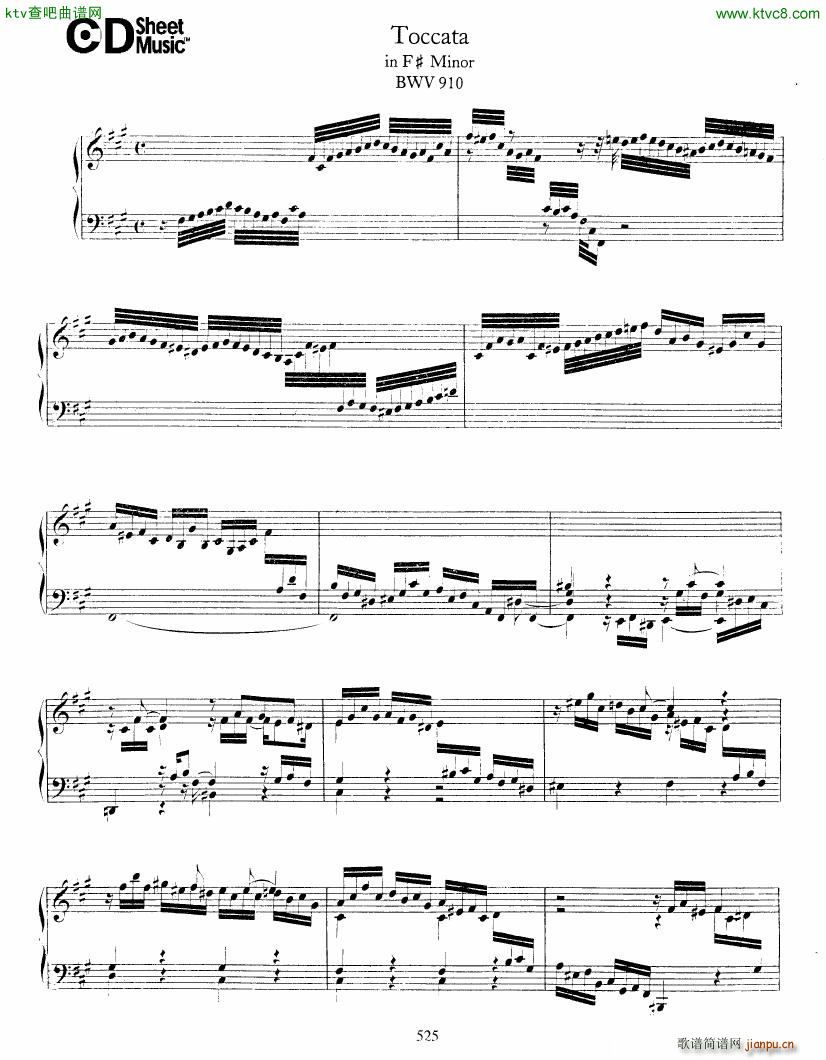 Bach JS BWV 910 Toccata in f(V)1