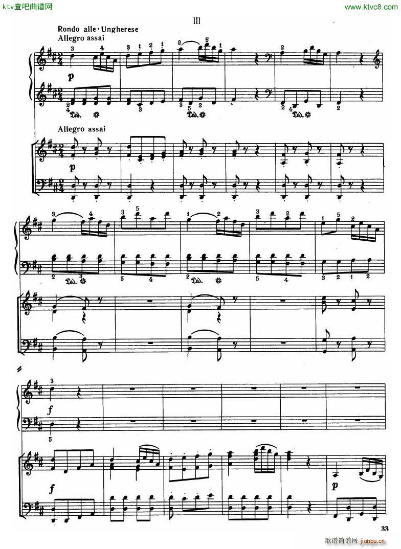 Haydn Piano Concerto in D Major 2pf(V)31