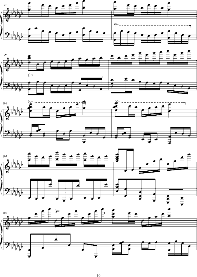 eyude no.3 in G flat(V)10