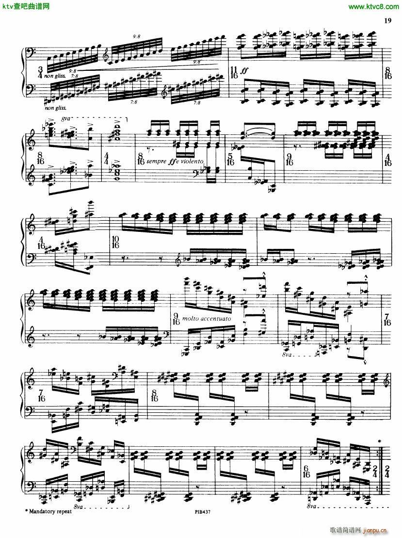 Ginastera op 53 Sonata No 2(V)19