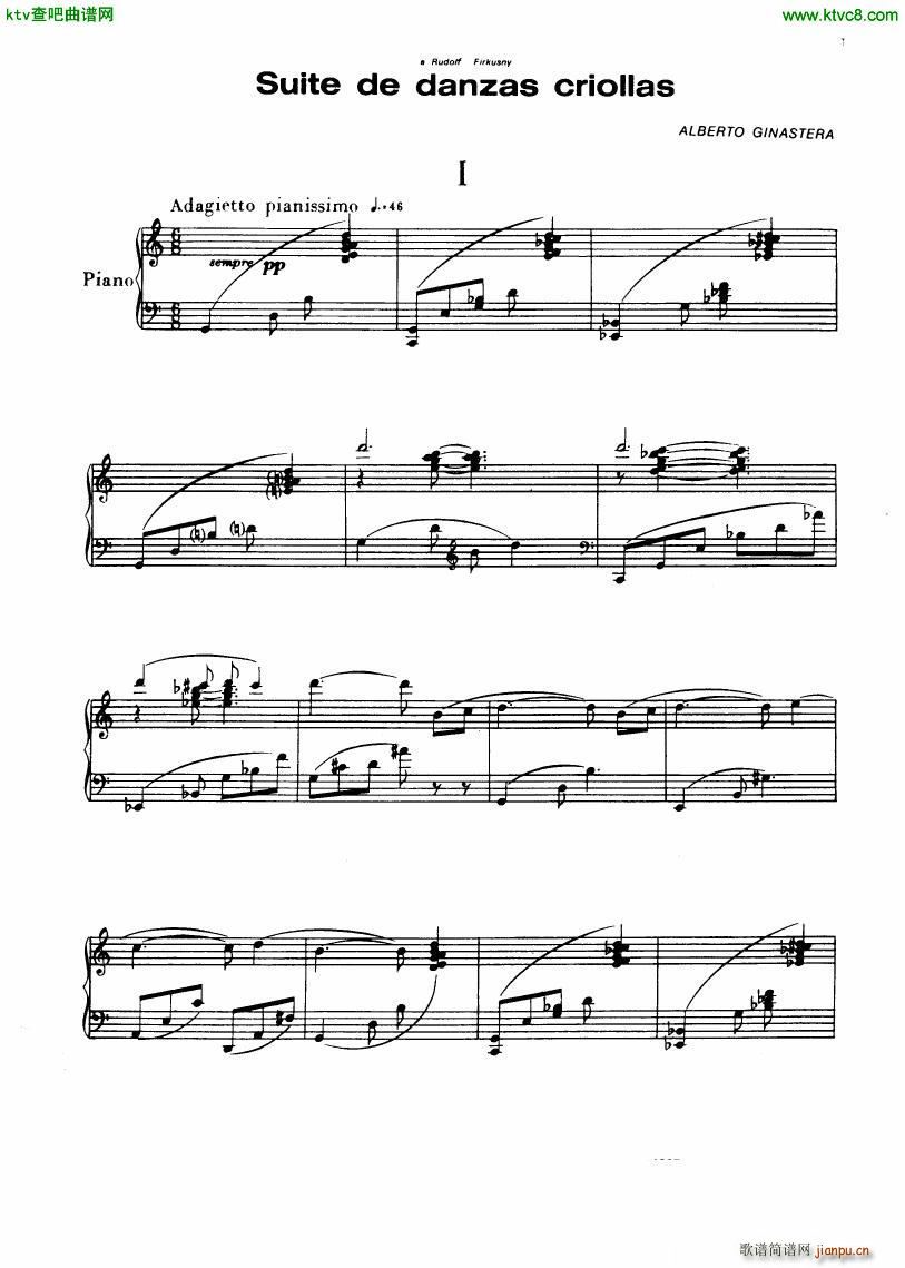 Ginastera Suite de Danzas Criollas(V)1