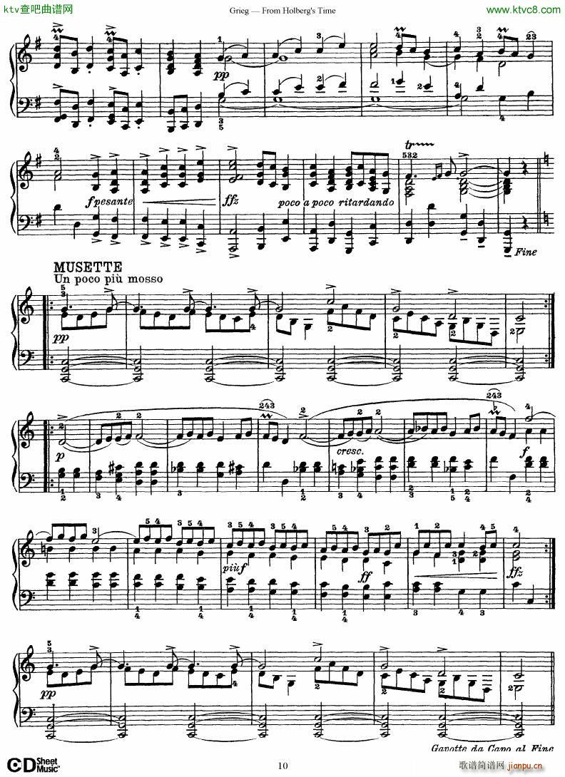 Grieg From Holberg s Time 1 5(V)10