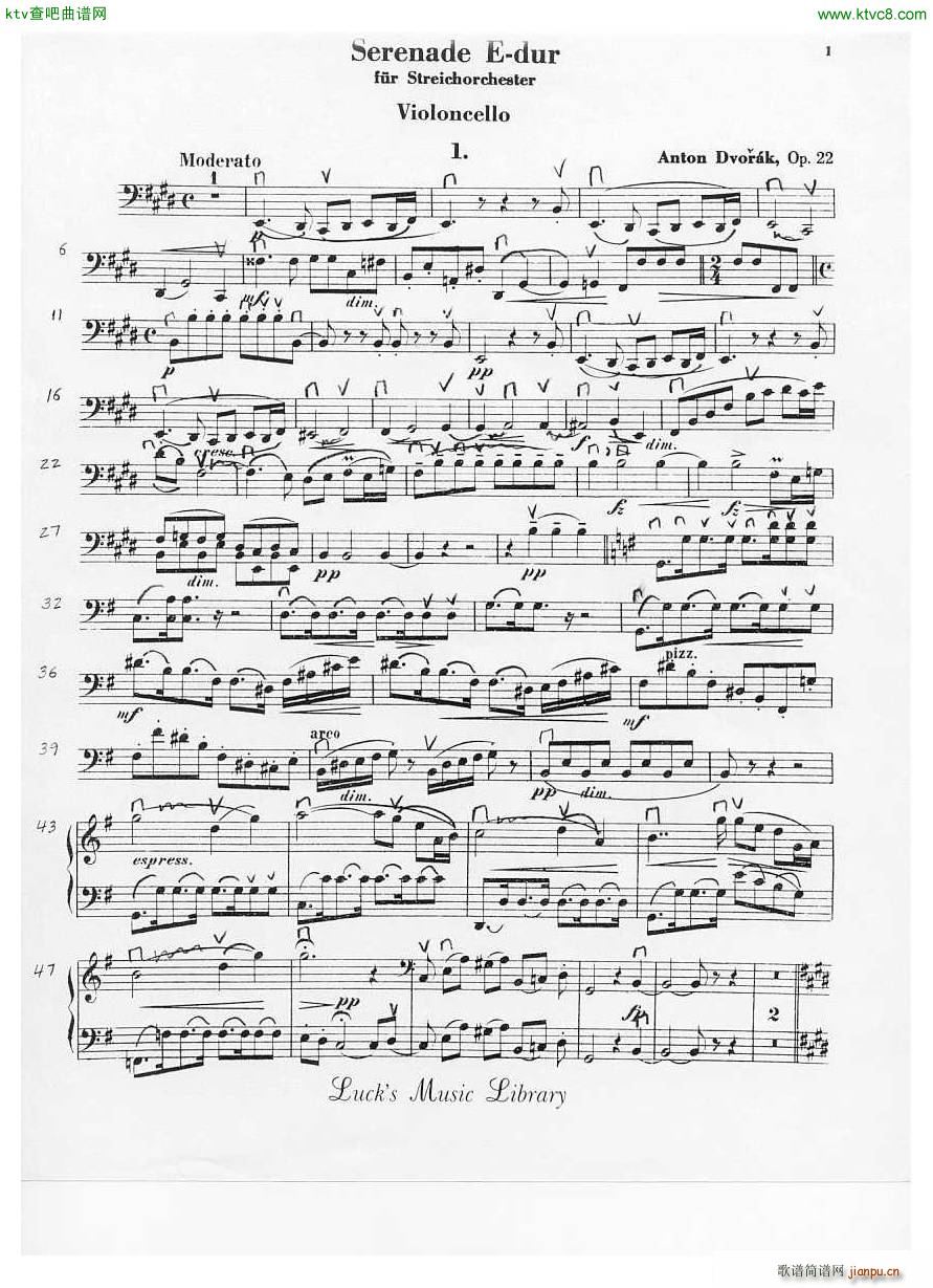 Dvorak Serenade in e Dur O 22 1st Mov(V)7