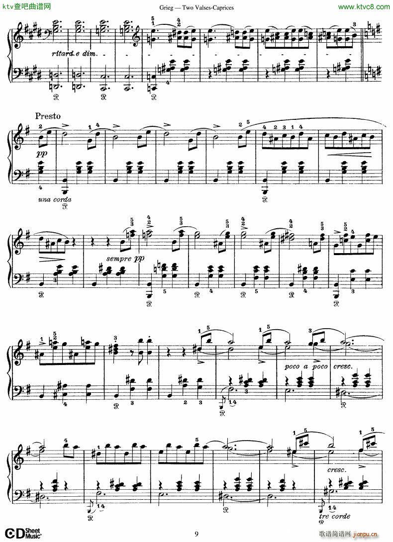 Grieg Two Valses Caprices(V)9