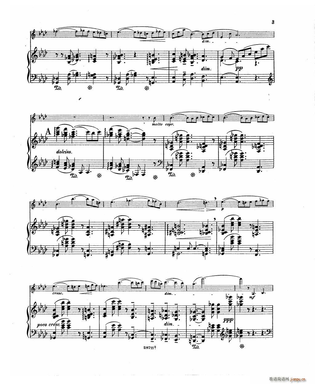 Bowen Barcarolle for violin and piano(V)5