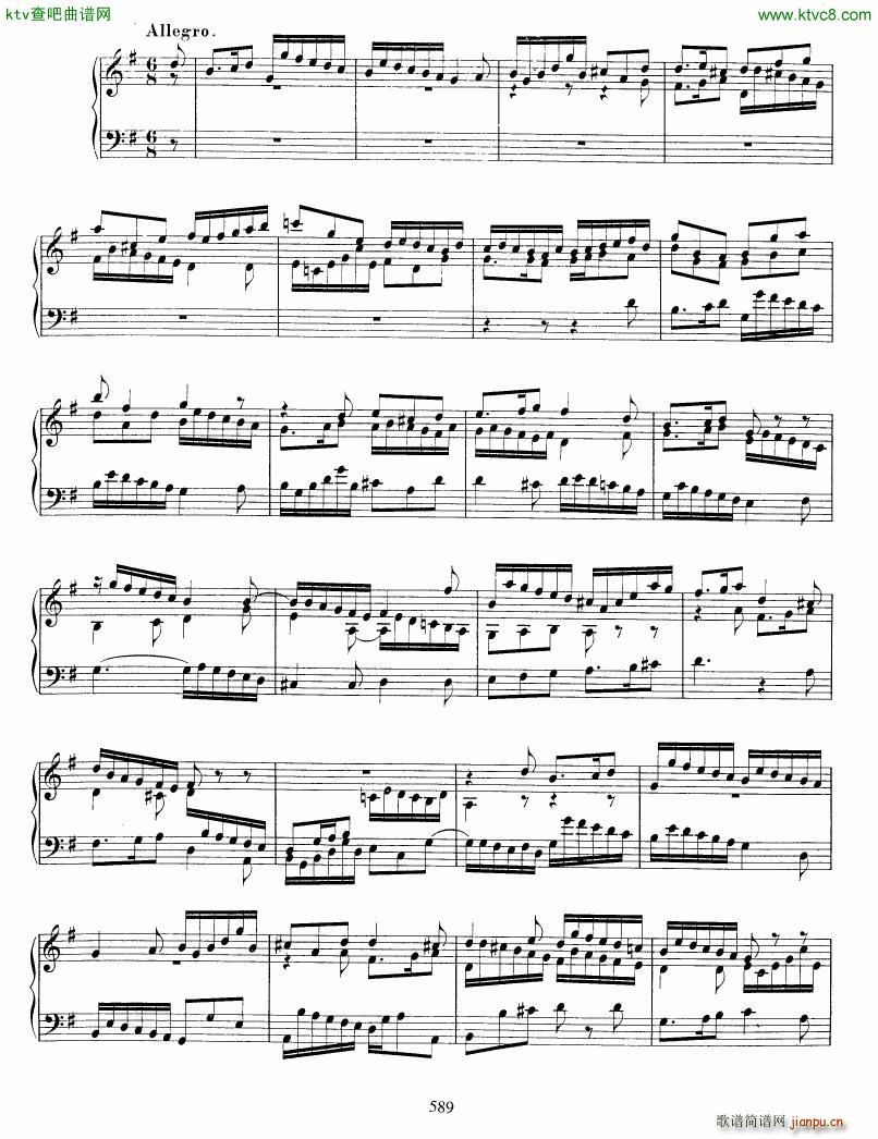 Bach JS BWV 916 Toccata in G(V)5