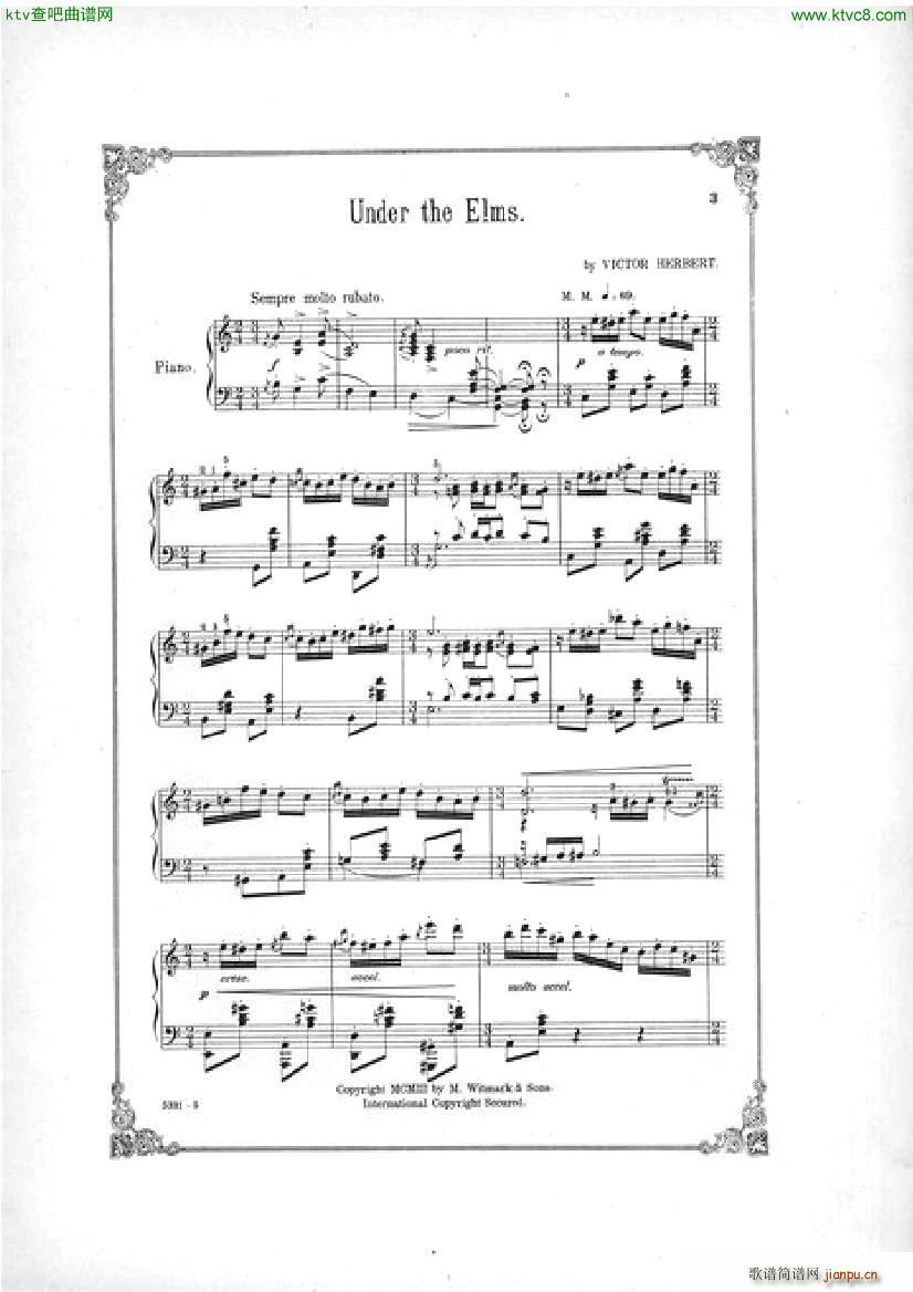 Victor Herbert Under the Elms Souvenir de Saratoga(V)1