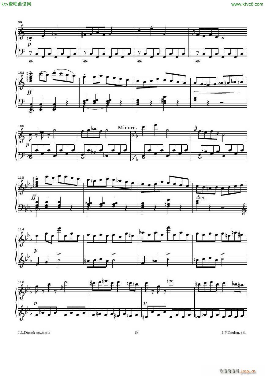 Dussek Sonate No13 op35 No3(V)18