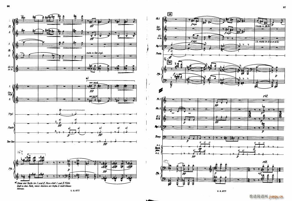 Bartok SZ 83 Piano Concerto No1 Full Score (V)8