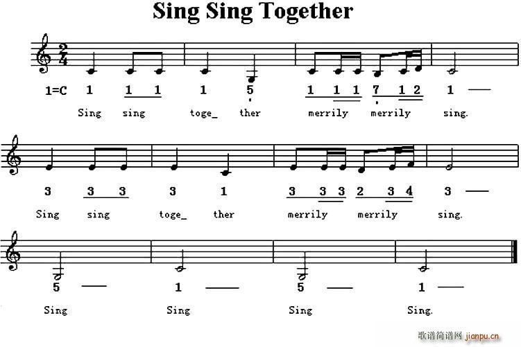 Sing sing together һ(li) Ӣă(ʮּ)1