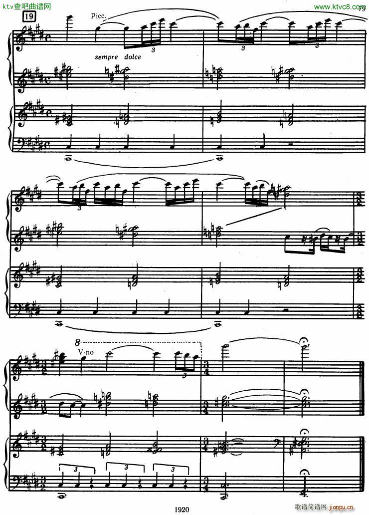 Honegger Symphony No 3 Liturgicheskaya 2 pianos (V)17
