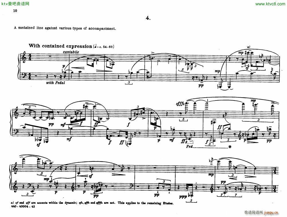 Bolcom 12 etudes for piano(V)10